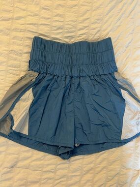 free people movement blue athletic shorts size small